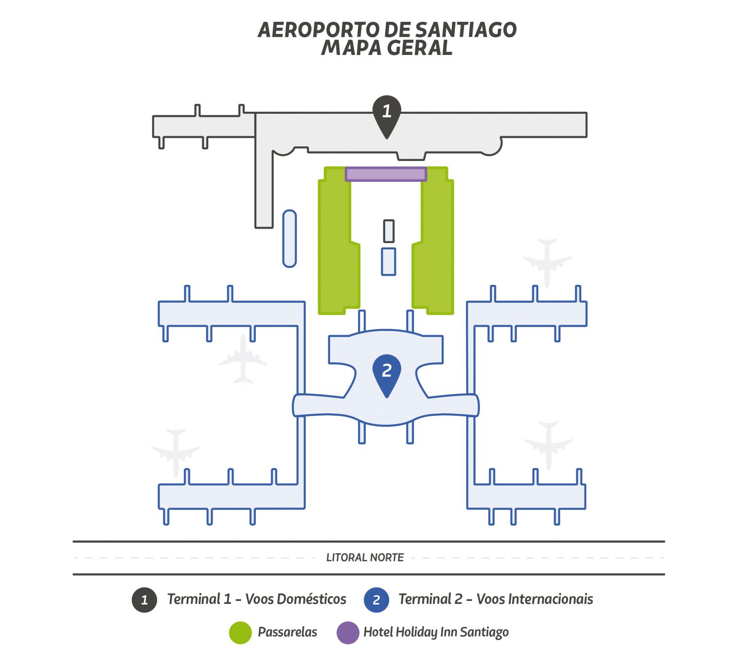 LATAM Novo Terminal 2 do Aeroporto Internacional de Santiago do Chile