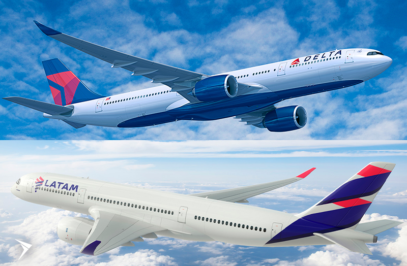 Delta e LATAM anunciam os serviços de Nova York-JFK para o Rio de Janeiro e Buenos Aires