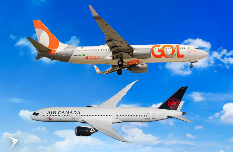 GOL e Air Canada ampliam acordo de Codeshare