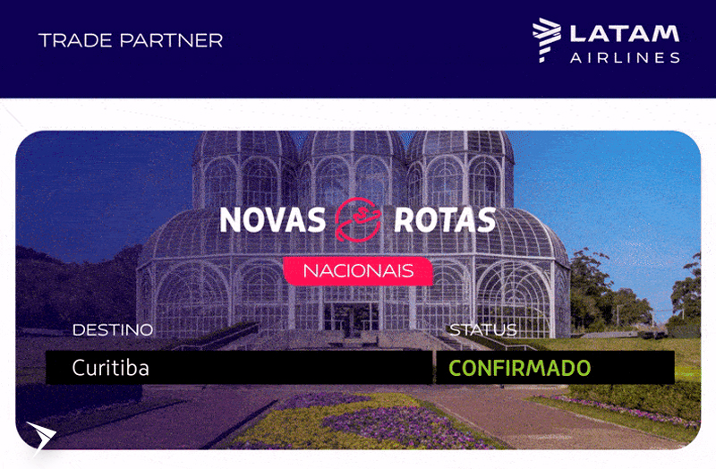 Nova rota LATAM: Curitiba – Rio de Janeiro