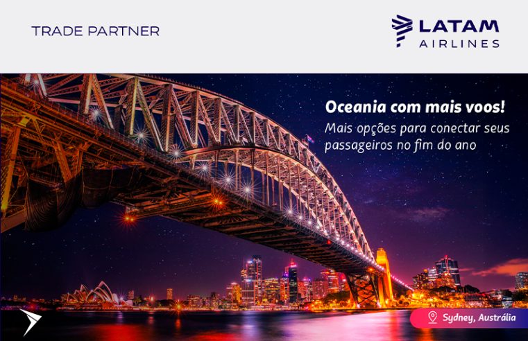 Oceania ainda mais conectada com a LATAM