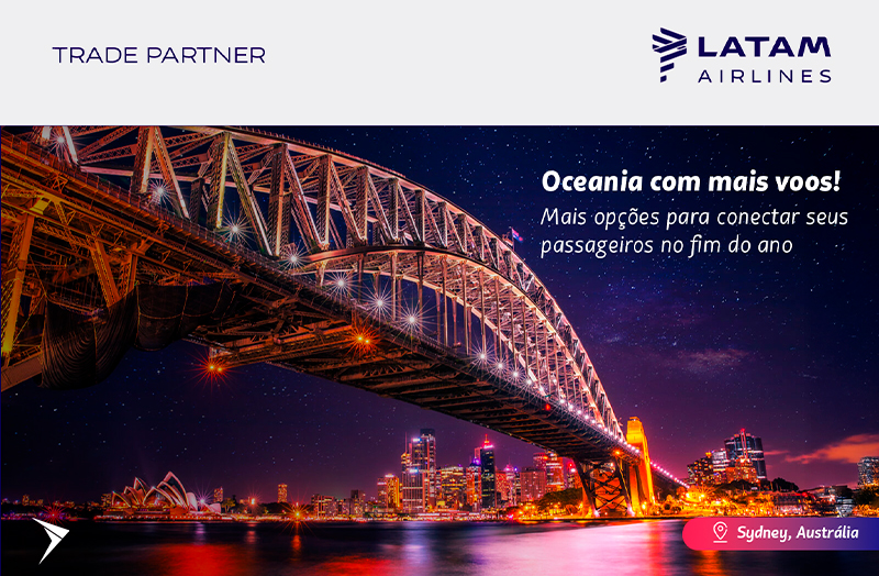 Oceania ainda mais conectada com a LATAM