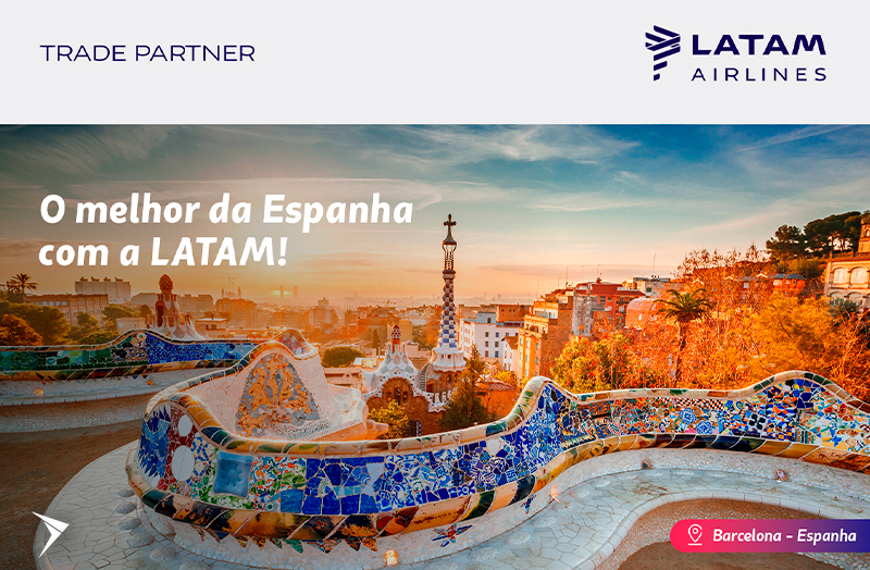 Espanha com a LATAM: seus passageiros acordam na Europa!