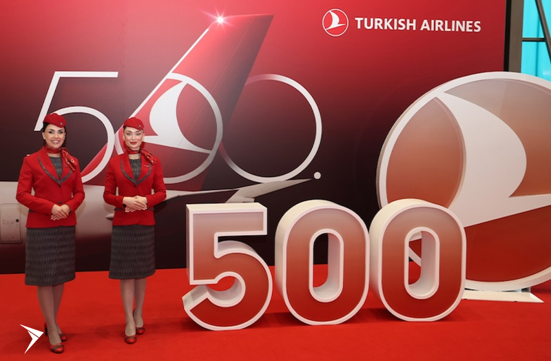 Turkish Airlines oficializa a conquista da 500ª aeronave em sua frota