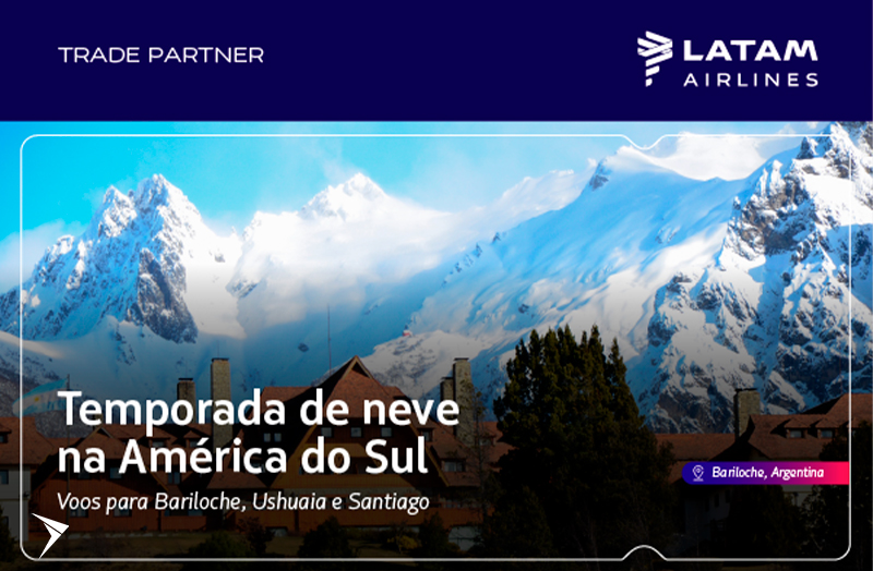 Neve à vista: voos LATAM na América do Sul