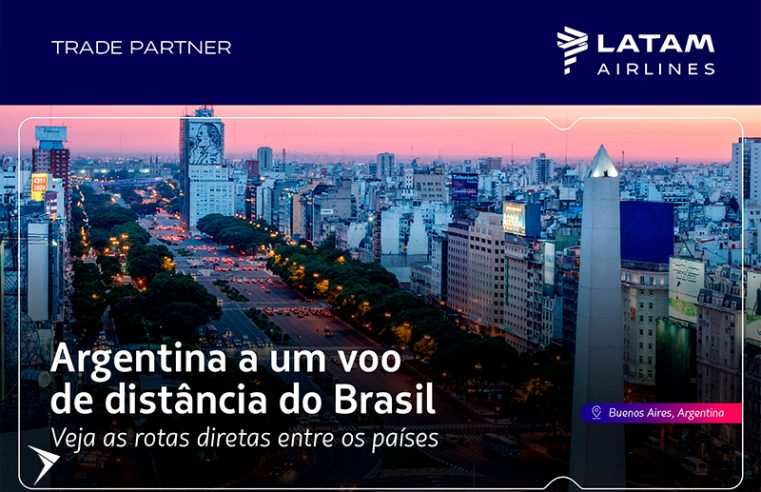 LATAM: Voos diretos do Brasil para a Argentina