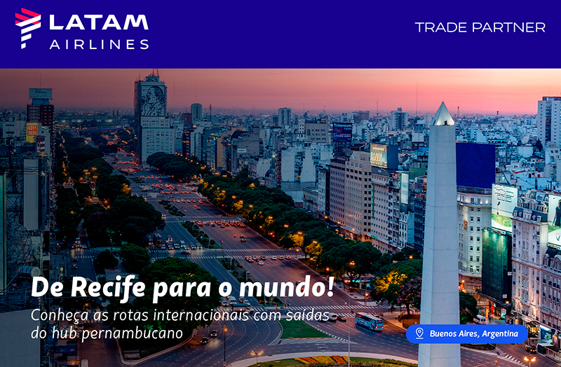 LATAM: De Recife para destinos internacionais