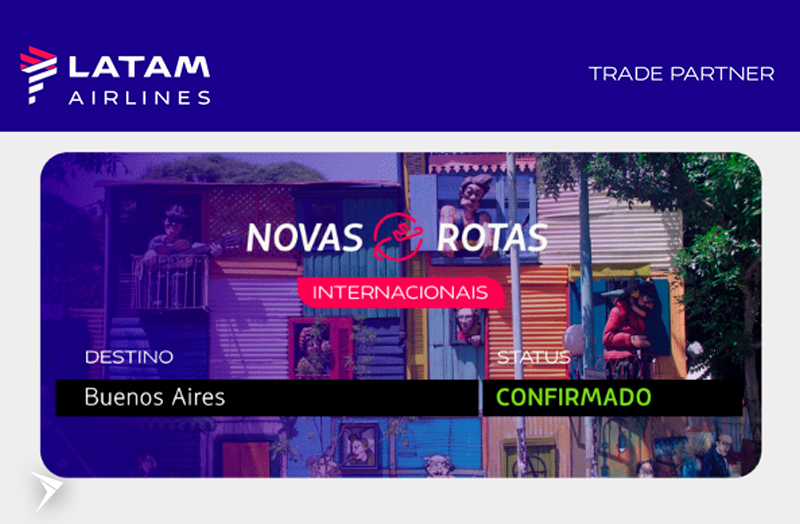 LATAM: O Nordeste agora voa direto para Buenos Aires