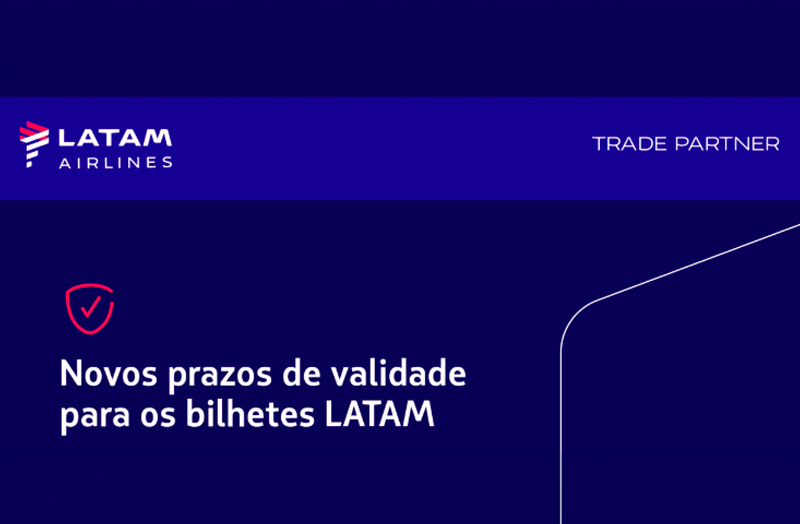 Validade dos bilhetes LATAM muda a partir de 01/10