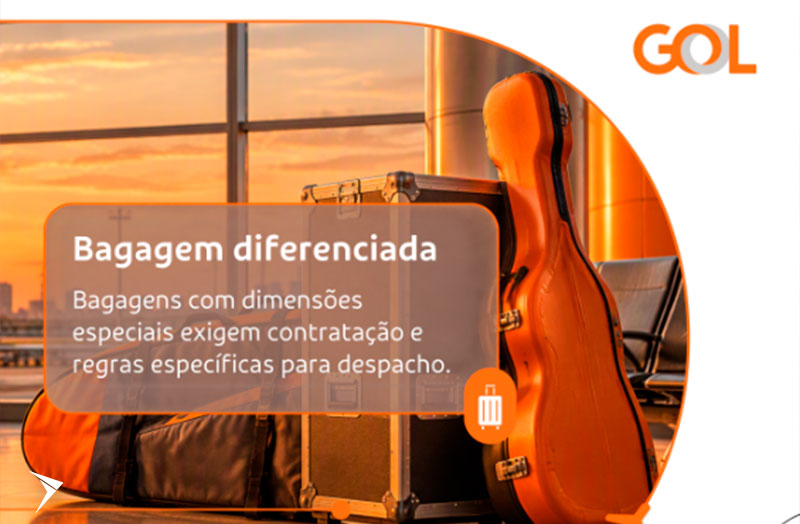 GOL Linhas Aéreas: Confira regras para bagagem diferenciada